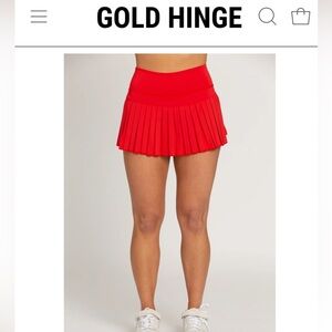 Candy red Gold Hinge skirt - rarely worn